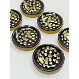 Karan Tuhafiye Trençkot Kaban Düğmesi / 6 Lı Set / Kahve / 2,7 cm