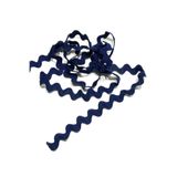 karan tuhafiye Zikzak Su Taşı Şerit/Kalın Zigzag Su Taşı / 3 metre, lacivert