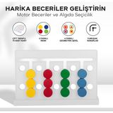 Karanes Toys Rubik Abaküs Montessori Zeka Oyunu Renk&şekil Eşleştirme Eğitici Oyuncak