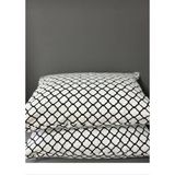 Karani Home 2 Adet Fermuarlı Yastık Kılıfı - 50 × 70 cm - Siyah - Beyaz