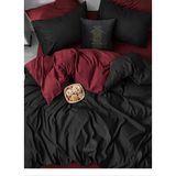 Karani Home Çift Kişilik Çift Taraflı Nevresim Takımı - Bordo - 220 x 240 cm