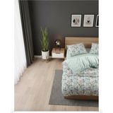Karani Home Çift Taraflı Çift Kişilik Nevresim Takımı - Açık Yeşil - Krem - 220 x 240 cm