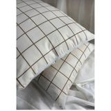 Karani Home Desenli Yastık Kılıfı [FERMUARLI]50X70CM - 50 × 70 cm - Antrasit - Beyaz