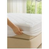 Karani Home Su Geçirmez Micro Fitted Sıvı Geçirmez Yatak Koruyucu Yatak Alezi - 180 x 200 cm - Beyaz