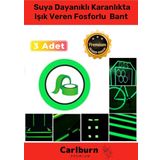 Karanlıkta Işık Veren Yansıyan 12 Metre Fosforlu Yeşil Şerit Bant Kendinden Yapışkan Reflektör Bant