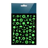 Karanlıkta Parlayan Ay Güneş Yıldız Tırnak Sticker Tırnak Etiketi Nail Art Jo-1294
