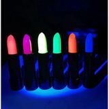 Karanlıkta Parlayan Yanan Uv Neon Ruj Yüz Boyama 6 Adet 6 Renk P144501s7638