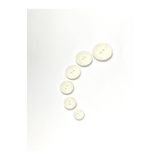 karantuhafiye Ahşap Görünümlü Plastik Düğme / 6 lı set Beyaz/02742 / 1.5 cm