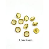 Karantuhafiye Bluz Gömlek Düğmesi, 10'lu Set, Gold Krem, 1 cm
