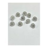 karantuhafiye Bluz Gömlek Düğmesi, Metalize Plastik, 1 cm, 10'lu Set, 5277151013285225