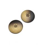 Karantuhafiye Dev Boy Düğme, Kaban Hırka Düğmesi, 4 cm, Hardal, 2'li Set