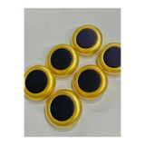 karantuhafiye İtalyan Düğme, 6'lı Set, Mat Gold Lacivert, 3 cm, Kaban Kürk Manto Düğmesi