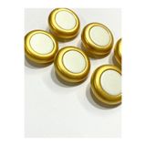 karantuhafiye İtalyan Düğme, Kaban Kürk Manto için 6'lı Set, Gold Beyaz, 3 cm