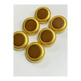 karantuhafiye İtalyan Düğme, Kaban Kürk Manto için 6'lı Set, Mat Gold Kapuçino, 3 cm