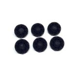 karantuhafiye İtalyan Kaban Manto Düğmesi, 2,8 cm, Siyah, 6'lı Set