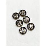 Karantuhafiye Kaban Hırka Düğmesi, Parçalı Model, 6'lı Set, 3,5 cm, Kahverengi