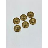 Karantuhafiye Kaban Manto Düğmesi, Metal Düğme, Gold Eskitme, 2,8 cm, 6'lı Set