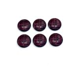 Karantuhafiye Kaban Mont Düğmesi, İtalyan Düğme, Deri Görünümlü, Bordo, 2,7 cm, 6'lı Set