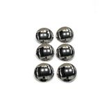 karantuhafiye Kaban Trençkot Düğmesi Takımı, 6'lı Set, Gümüş, 2,7 cm