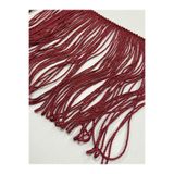 karantuhafiye Koltuk Perde Saçağı, Püskülü, 20 cm, 1 Metre, Bordo