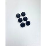 Karantuhafiye Trençkot Ceket Düğmesi, İtalyan Düğme, Deri Görünümlü, Lacivert, 2,3 cm, 6'lı Set
