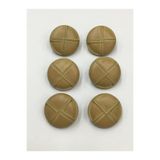 karantuhafiye Trençkot Düğmesi 6'lı Set, Krem, 2 cm