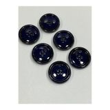 karantuhafiye Trençkot Ve Ceket Düğmesi / 6 lı set / Mine Kaplı / Siyah Atımlı / Lacivert Renk