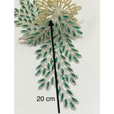 Karantuhafiye Ütüyle Yapışan Kristal Taşlı Aplike, Zümrüt, 20 cm