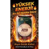 Karaoğlan Tarım Çam Peleti Sobası Organik Dumansız A1 Sertifikalı Tescilli Yakıtı - 15 KG