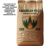 Karaoğlan Tarım Çam Peleti Yakıtı A1 Seritikalı Yüksek Kalorili 20 kg 6mm