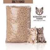 Karaoğlan Tarım Doğal Çam Pelet Kedi Kumu 30 lt 15 kg Çam Kokulu Topaklanmayan