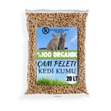 Karaoğlan Tarım Kedi Kumu Organik %100 Çam Peleti Kokulu Tozsuz 20 L 10 KG