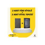 KARAOĞLU VAKUM AMBALAJ 2 Adet Fide Viyolü + 2 Adet Viyol Tepsisi Set Fidelik Fide Yetiştirme Seti Seçimli