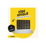 Karaoğlu Vakum Ambalaj 48 Göz Fidelik Fide Viyolü Fide Altlığı Tohum Yetiştirme Kabı Fidan Viyol - 15 Adet