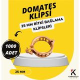 Karaoğlu Vakum Ambalaj Domates Klipsi 1000 Adet Fide Bağlama Klipsi Ip Sarmaşık Klipsi Viyol Bitki Klipsi Gövde Klips