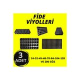 KARAOĞLU VAKUM AMBALAJ Fide Viyolü , Viyol , Fidelik Viyolleri 3 Adet (32-45-70-84-104-128) Göz ,Ürün Seçiniz