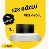 Karaoğlu Vakum Ambalaj Fidelik Viyol 25 ADET 128 Göz Fide Viyolü Fide Altlığı Tohum Yetiştirme Kabı