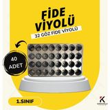 Karaoğlu Vakum Ambalaj Fidelik Viyol 32 Göz Fide Viyolü Fide Altlığı Tohum Yetiştirme Kabı - 40 Adet