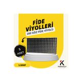 Karaoğlu Vakum Ambalaj Fidelik Viyol 5 Adet 200 Göz Fide Viyolü Fide Altlığı Tohum Yetiştirme Kabı