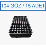 Karaoğlu Vakum Ambalaj Viyol 5 Adet 104 Göz Fide Viyolü Fide Altlığı Tohum Yetiştirme Kabı - 52x32x15Adet