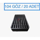 Karaoğlu Vakum Ambalaj Viyol 5 Adet 104 Göz Fide Viyolü Fide Altlığı Tohum Yetiştirme Kabı - 52x32x20Adet