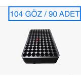 Karaoğlu Vakum Ambalaj Viyol 5 Adet 104 Göz Fide Viyolü Fide Altlığı Tohum Yetiştirme Kabı - 52x32x90Adet