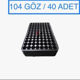 Karaoğlu Vakum Ambalaj Viyol Fidelik 40 Adet 104 Göz Fide Viyolü Fide Altlığı Tohum Yetiştirme Kabı - 52x32x40Adet