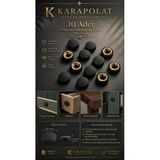 Karapolat 15 mm Dekoratif Vida Kapağı Kapatıcı (10 Adet) - MAT SİYAH