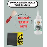Karapolat Duvar Tamir Seti(Duvar Tamir Macunu,spatula,zımpara)