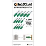 Karapolat Minifix Mili Kendinden Dübelli 10MM (10 Adet)