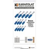 KARAPOLAT Minifix Mili Kendinden Dübelli 8mm / 10mm (10 ADET)