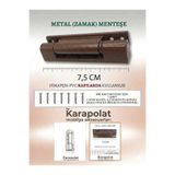 KARAPOLAT Pimapen Menteşesi Pvc Kapı / Pencere Koyu Kahverengi 75 Mm