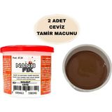 Karapolat Yapı Mobilya Ahşap Tamir Dolgu Macunu Ceviz 200GR 2 Adet