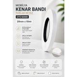 Karapolat Yapı Mobilya Kenar Bandı Parlak Beyaz 20Mmx10Mt (Ütü Bandı)